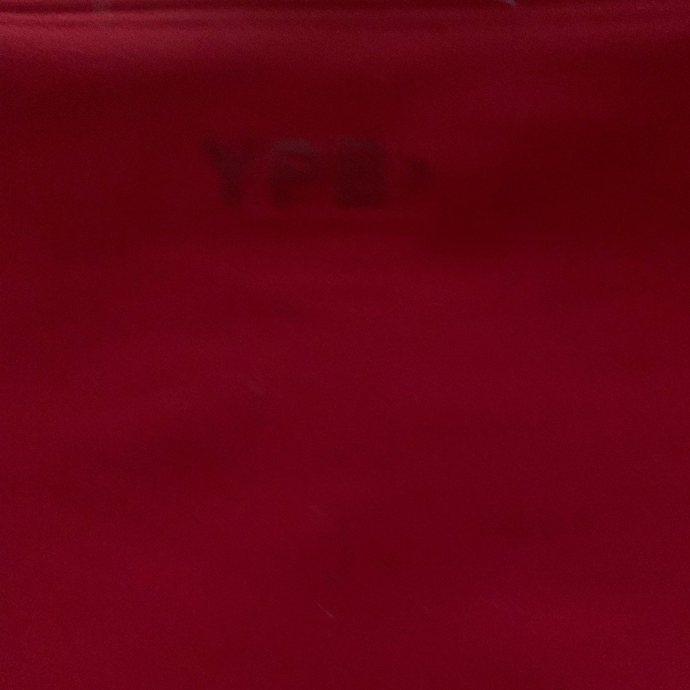 YPB Red Square-Neck Long Sleeve Crop Top - Picture 5 of 5